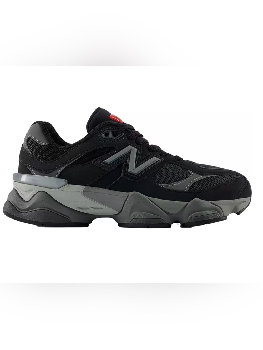 New Balance 9060 Men's Black & Gray Athletic Sneaker with Reflective 'N'